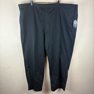 NWT Jonathan Quale Reserve Men's Black Trousers Pants Cotton Size 52 Big & Tall